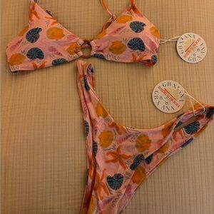 NWT Grey Bandit x Ana Stowell Seashell Bikini Set